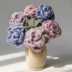 Silk Mohair Rose Pot ColorD